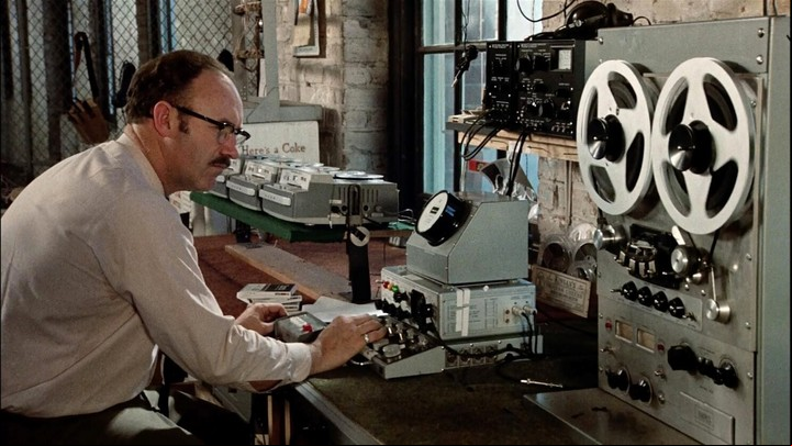 Gene Hackman en "La conversación", de Francis Ford Coppola.