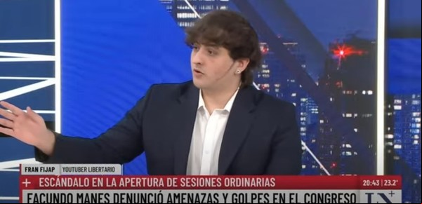 Ahora Fran Fijap dice que fue Facundo Manes quien amenazó a Santiago Caputo