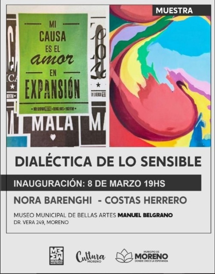 Afiche de la muestra Dialéctica de lo sensible.