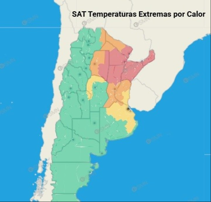 Alertas por calor, este jueves 6 de marzo.