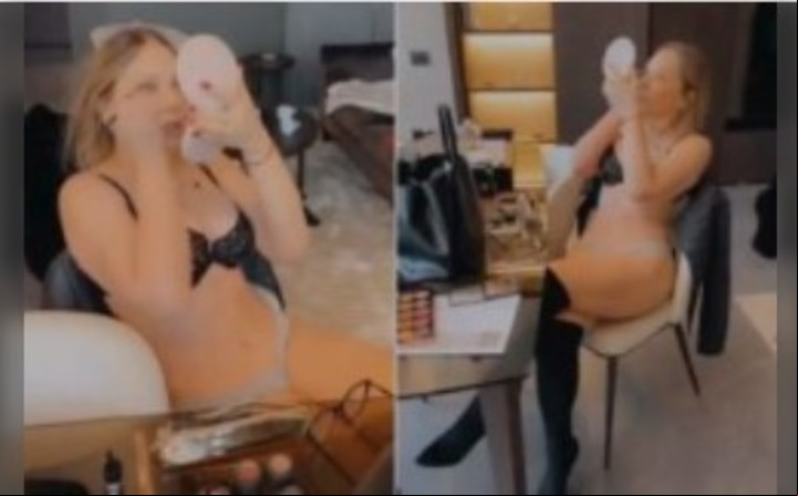 Ornella filmada por su hija Naike hace tres años. No arecía de 67.