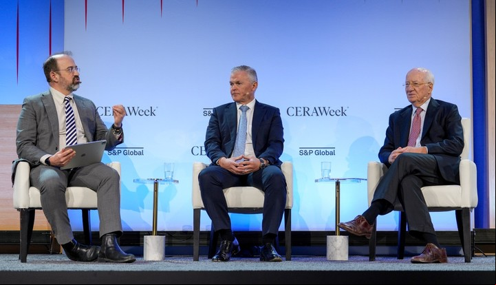 Paolo Rocca, en el foro petrolero CERAWeek en Houston, EE.UU.