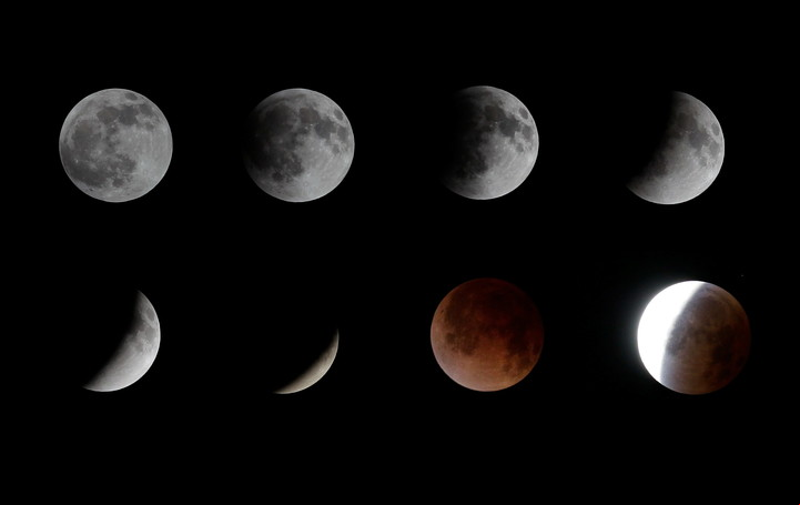 El próximo eclipse lunar total, que ocurrirá la madrugada del 14 de marzo de 2025, promete dar un gran espectáculo visual. Foto: EFE/Roberto Escobar.