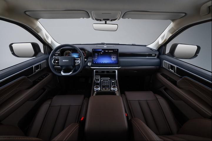 Interior de la Foton Tunland V9.