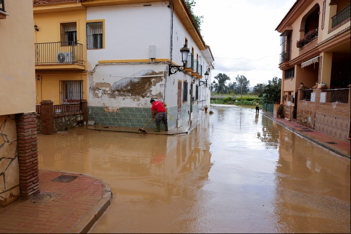 Las inundaciones en Cártama, en Málaga.