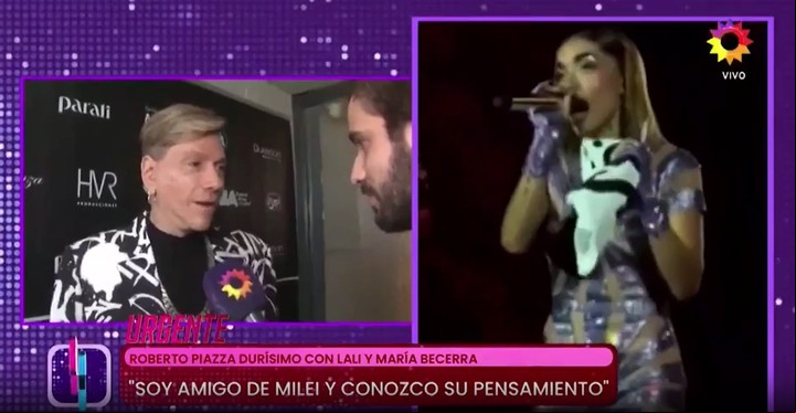 Roberto Piazza habló sobre las ríspideces entre el presidente Javier Milei y Lali Espósito. | Foto: El trece