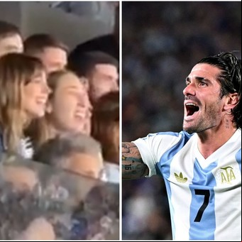 Tini Stoessel alentó a Rodrigo De Paul desde la tribuna y alimentó los rumores de reconciliación