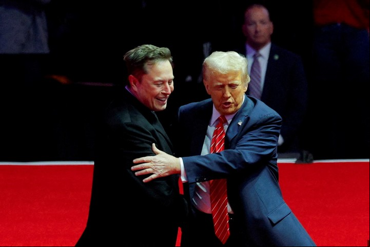 Elon Musk y Donald Trump, ¿juntos o separados? Foto: Reuters.