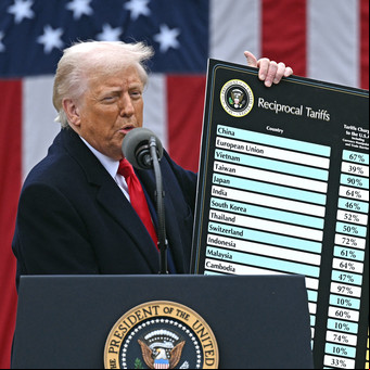 "Parecen amigables, pero nos engañan": los comentarios de Donald Trump al mostrar la tabla más temida de aranceles recíprocos