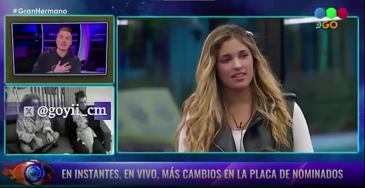 Santiago del Moro también retó a Martina en vivo. Captura TV
