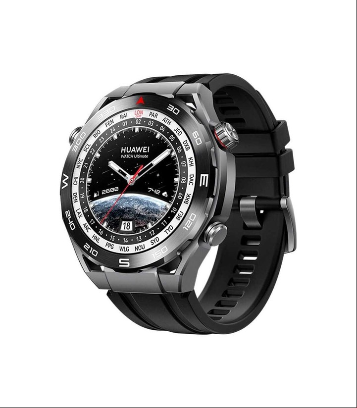 Huawei Watch Ultimate.  Con una tapa frontal de circonio, una trasera de cerámica, lo que le confiere una gran resistencia. $ 2.500.000.