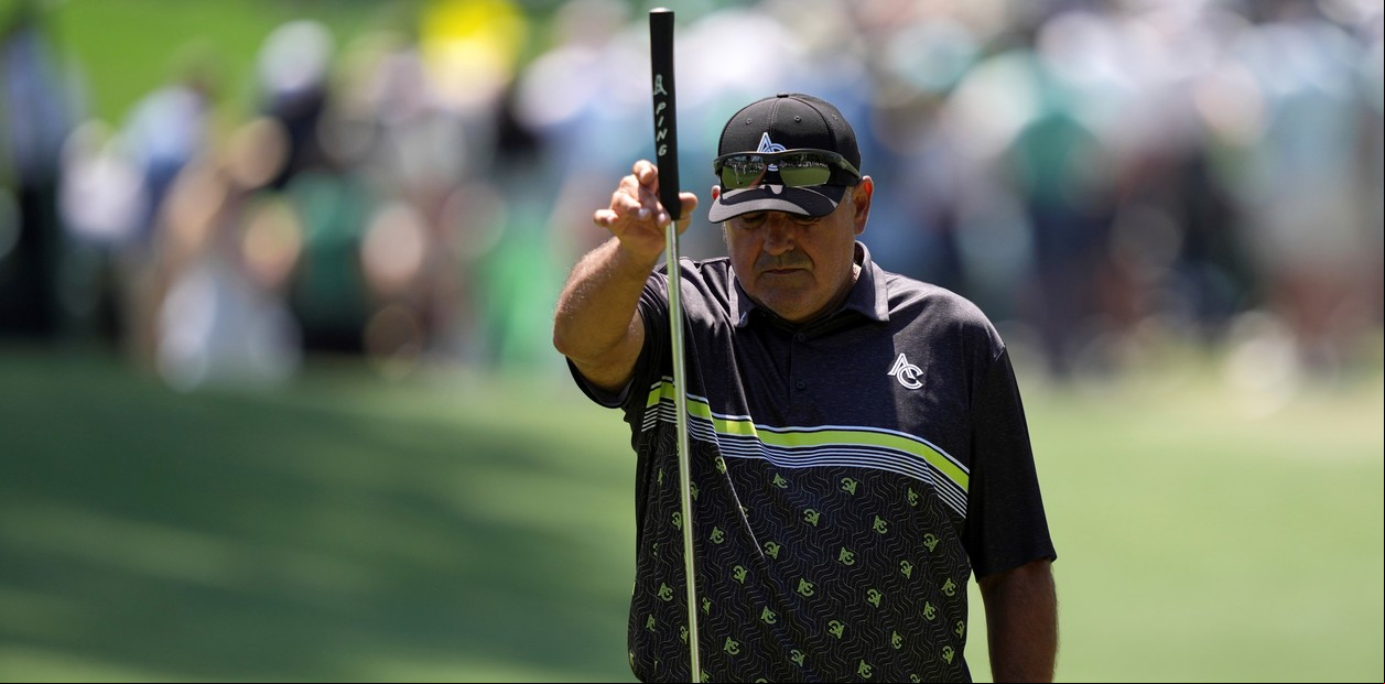 Ángel Cabrera regresó al Masters de Augusta tras seis años: el impresionante tiro de un 'casi' hoyo en uno y cómo fue su tarjeta