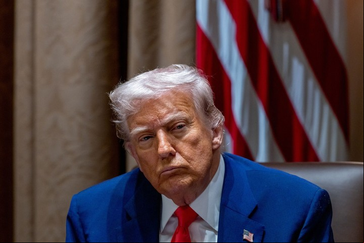 El presidente de Estados Unidos, Donald Trump, durante una reunión de gabinete en la Casa Blanca, en Washington, D.C., EE.UU. Foto Bloomberg