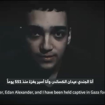 Hamas difundió un video de un rehén israelo-estadounidense con vida