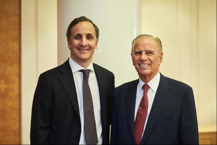 Marcos Bulgheroni y Alejandro Bulgheroni, en el acto de presentación. Foto: PAE