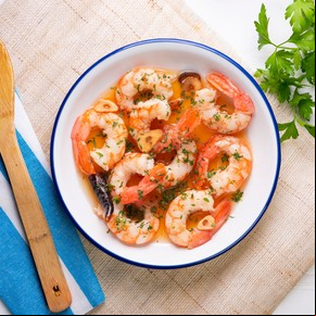 Gambas al ajillo con pimentón
