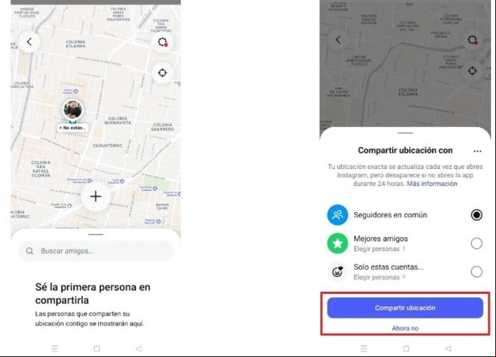Instagram: cómo desactivar la función de ubicación en tiempo real.