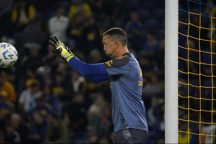 El arquero de Boca es el jugador con mayor presencia en el Gran DT dentro del plantel dirigido por Gago. Foto: Archivo Clarín.