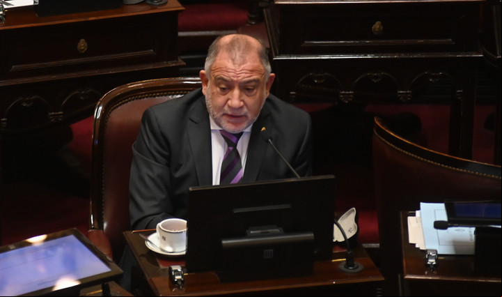 Senador Luis Juez, presidente de la comisión de Acusación de la Magistratura.
Foto Federico Lopez Claro