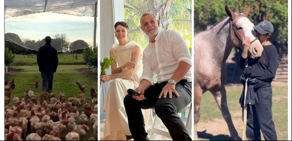 La luna de miel campestre del chef Christian Petersen y Sofía Zelaschi tras su íntimo casamiento