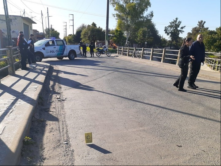 El lugar de la tragedia.
