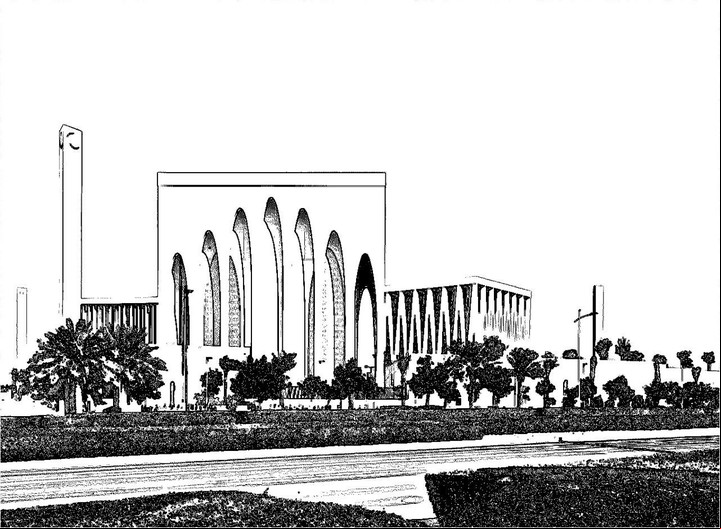 Casa de la Familia Abrahámica compuesta por la iglesia de San Francisco, la sinagoga Maimónides y la mezquita Al Tayeb , en Abu Dhabi