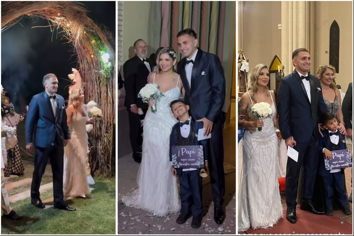 sco, el hijo de Morena Rial, presente en la boda. Foto: Instagram