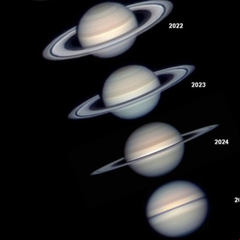 La foto NASA del día: Los anillos de Saturno parecen desaparecer