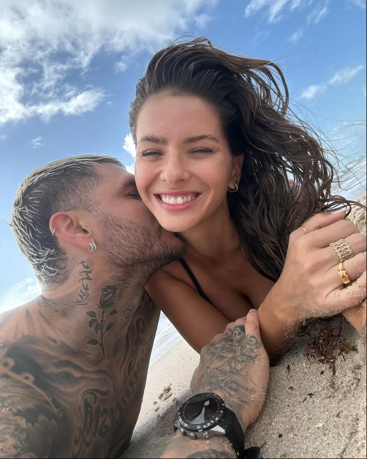 Mauro Icardi y La China Suárez, amor en Miami. Foto: Instagram.