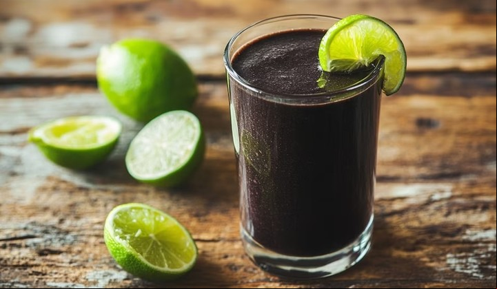 Zapote negro con limón.
