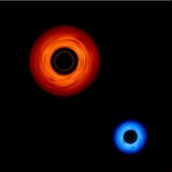 La foto NASA del día: el mundo doblemente deformado de los agujeros negros binarios