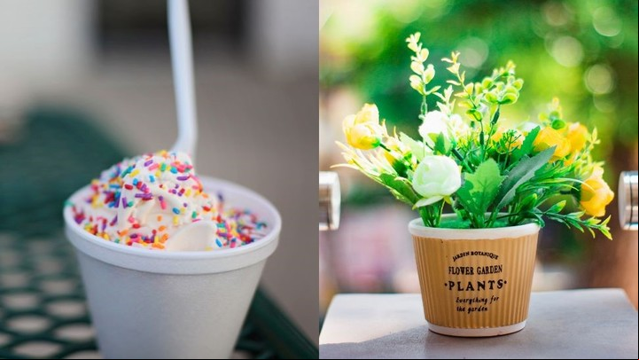Con unos simples pasos, podés convertir un pote usado en una maceta funcional y decorativa. Foto: Canva.