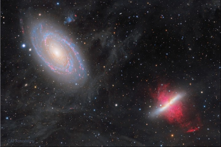 Durante los últimos mil millones de años han estado en combate (Equipo de Astrofotografía Colaborativa - NASA).