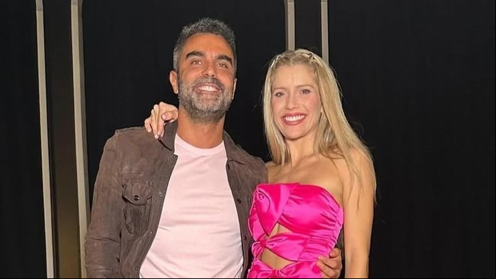 Laurita Fernández y Claudio "Peluca" Brusca. Instagram