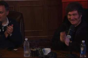 Seis horas de Javier Milei en el streaming del Gordo Dan: del millón de dólares que se ganó y quiere donar a la obra de teatro que pretende llevar al Muro de Berlín
