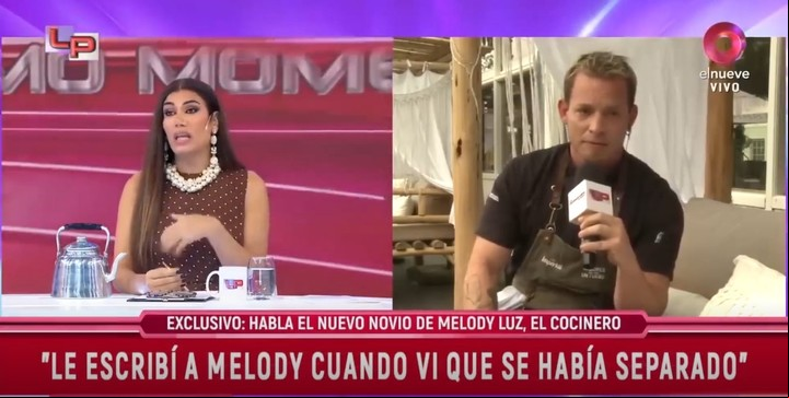 Santiago del Azar reveló cómo nació su romance con Melody Luz. | Foto: El Nueve