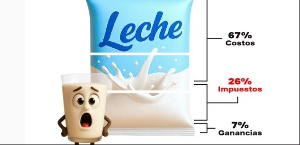 Alimentos, un cuarto del precio son impuestos y el Estado nacional se lleva más del 70%