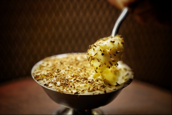 El postre que homenajea al Shimmy. Foto: Martín Bonetto.