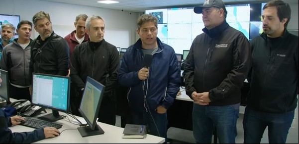 Kicillof comparó la cantidad de agua caída con Bahía Blanca y le agradeció a Bullrich la coordinación con el Gobierno