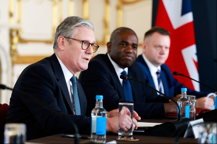 Keir Starmer lidera las negociaciones en Londres. Foto: EFE