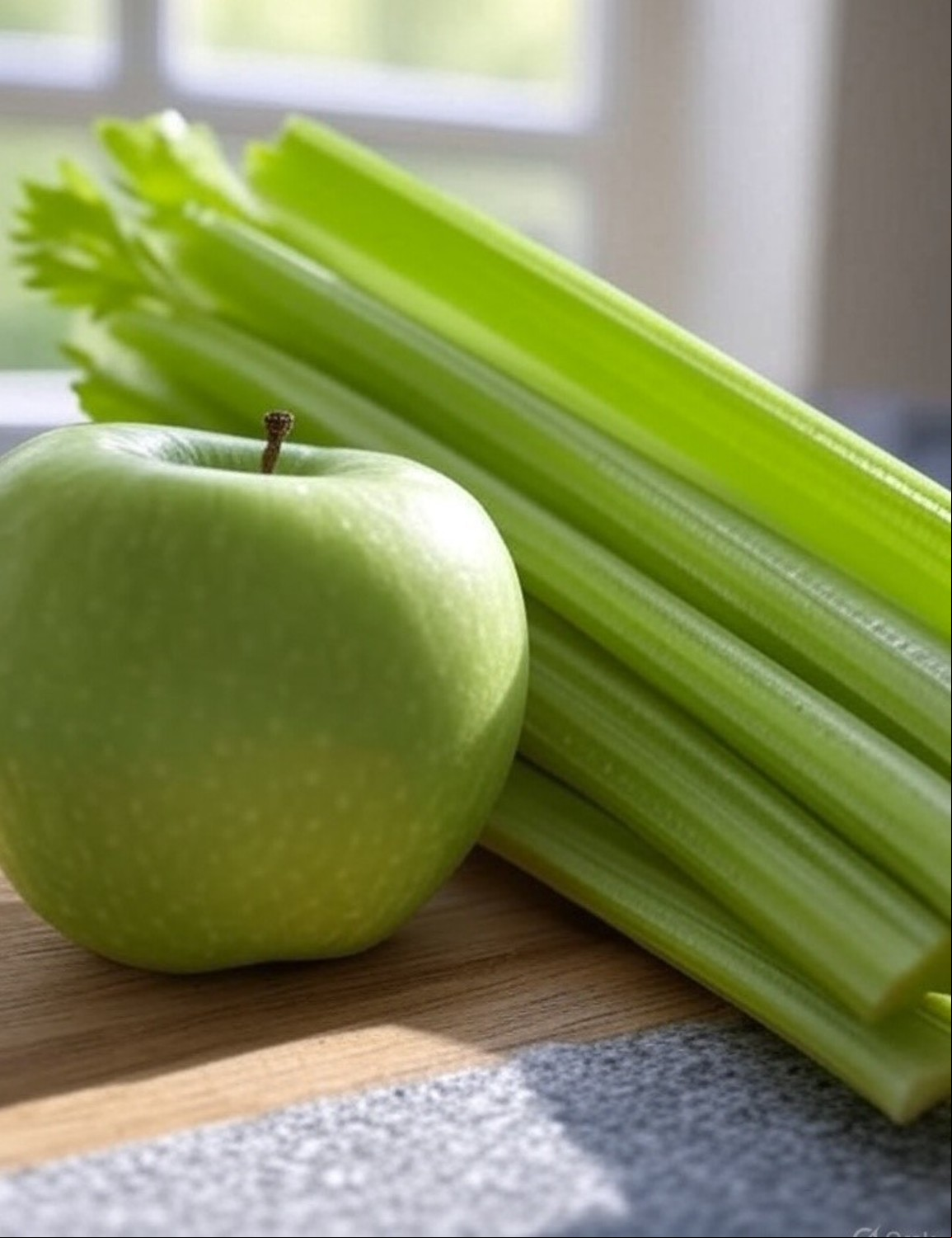 Cómo preparar jugo de manzana verde con apio para desintoxicar el cuerpo 