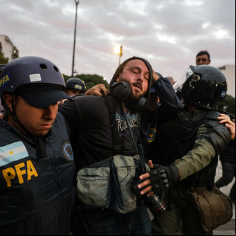 Al menos cuatro detenidos en una nueva marcha de manifestantes al Congreso