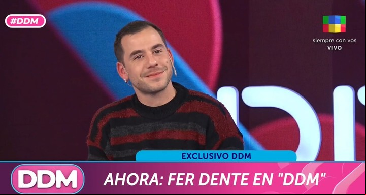 Fernando Dente, en su visita a DDM. Captura tv.